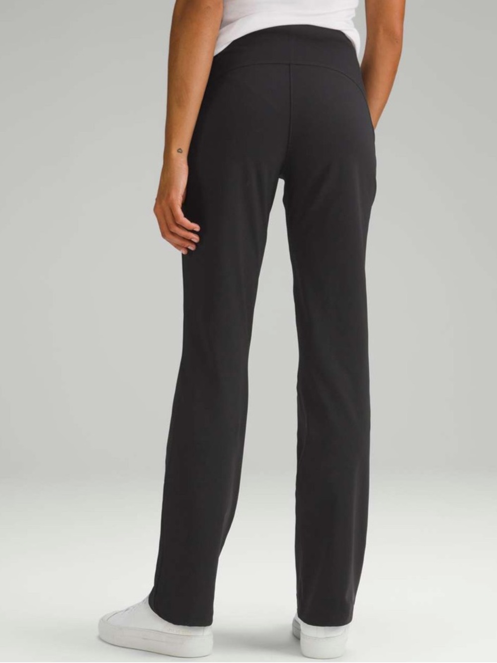 Lululemon Smooth Fit Pull-On High-Rise Pant Black Athleisure Travel Office-14